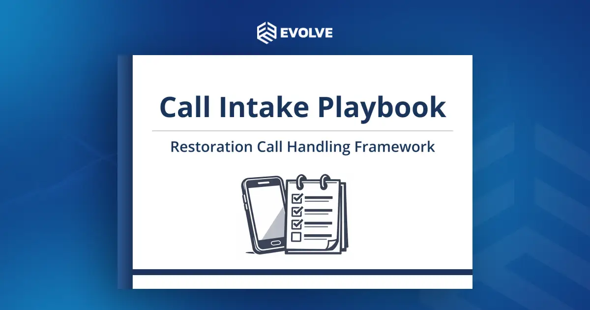 Restoration Call Intake Playbook | Free Resource